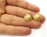 5 Sea Shell Charms Gold Plated Charms (18x14mm)  G18218