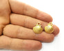 5 Sea Shell Charms Gold Plated Charms (18x14mm)  G18218