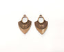 4 Copper Charms Antique Copper Plated Charms (31x20mm)  G18242