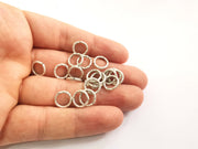 20 Twisted Jump rings Findings Connector  Antique Silver Jumpring open link (10mm) G18250