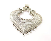 Silver Large Pendant Antique Silver Plated Pendant (81x73mm)  G17880