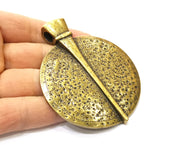 Antique Bronze Large Pendant Antique Bronze Plated Pendant (83x66mm) G17886
