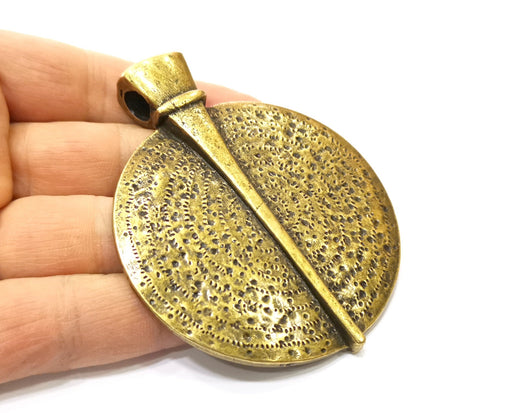 Antique Bronze Large Pendant Antique Bronze Plated Pendant (83x66mm) G17886