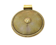 Antique Bronze Large Pendant Antique Bronze Plated Pendant (80x66mm) G17888