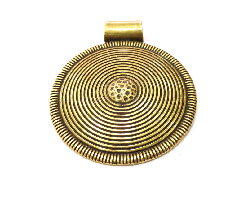 Antique Bronze Large Pendant Antique Bronze Plated Pendant (80x66mm) G17888