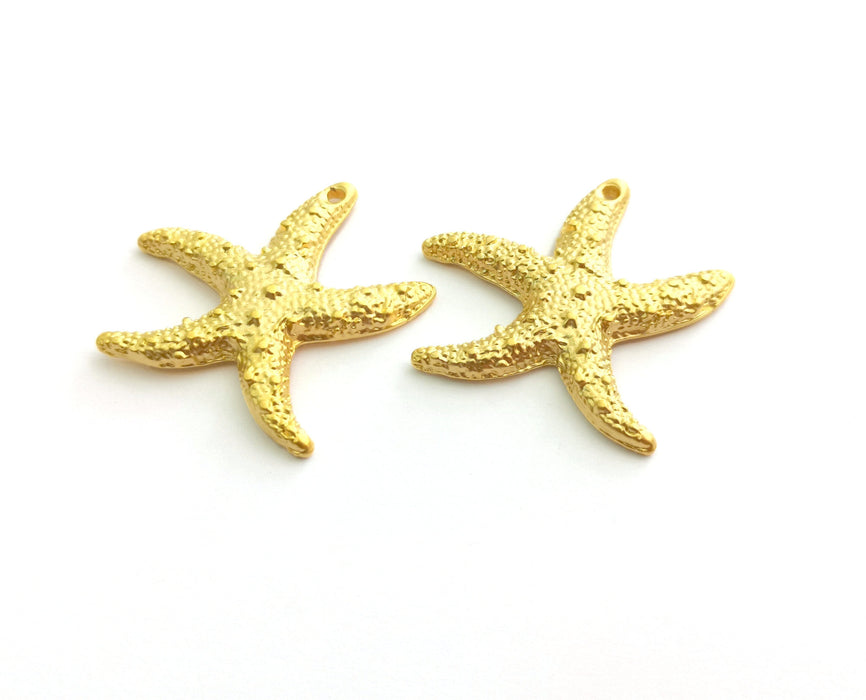 Starfish Charms Gold Plated Charms (36x36mm)  G18351