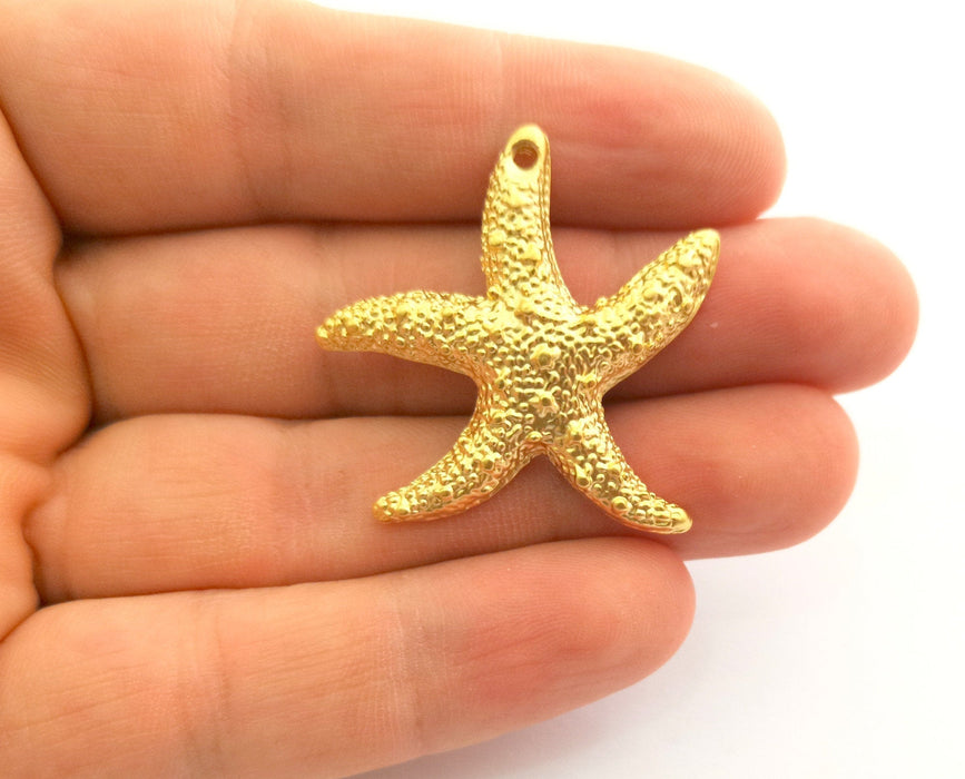 Starfish Charms Gold Plated Charms (36x36mm)  G18351