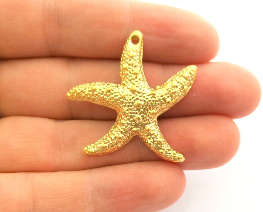 Starfish Charms Gold Plated Charms (36x36mm)  G18351