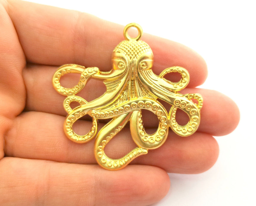 Octopus Charms Gold Plated Charms (54x56mm)  G18352