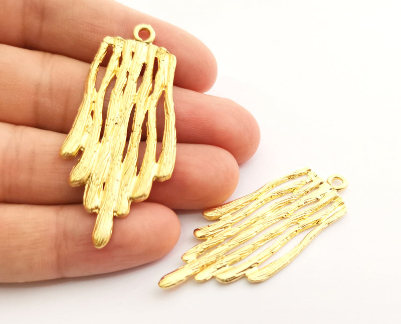 Gold Stalactites Charms Gold Plated Charms (57x25mm) G18362