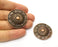 2 Copper Charms Antique Copper Plated Charms (35mm)  G18384