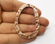 2 Copper Charms Antique Copper Plated Charms (58x39mm)  G18406