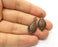 10 Copper Charms Antique Copper Plated Charms (28x13mm)  G18424