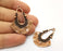 2 Copper Charms Antique Copper Plated Charms (40x29mm)  G18439