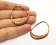 2 Copper Charms Antique Copper Plated Charms (45x34mm) G18460