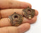2 Copper Charms Antique Copper Plated Charms (29x29mm)  G18461