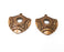 2 Copper Charms Antique Copper Plated Charms (29x29mm)  G18461