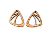 4 Copper Charms Antique Copper Plated Charms (29x22mm)  G18471