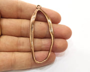 2 Copper Charms Antique Copper Plated Charms (64x26mm)  G18475