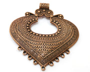 Antique Copper Large Pendant Antique Copper Plated Pendant (81x73mm) G17962