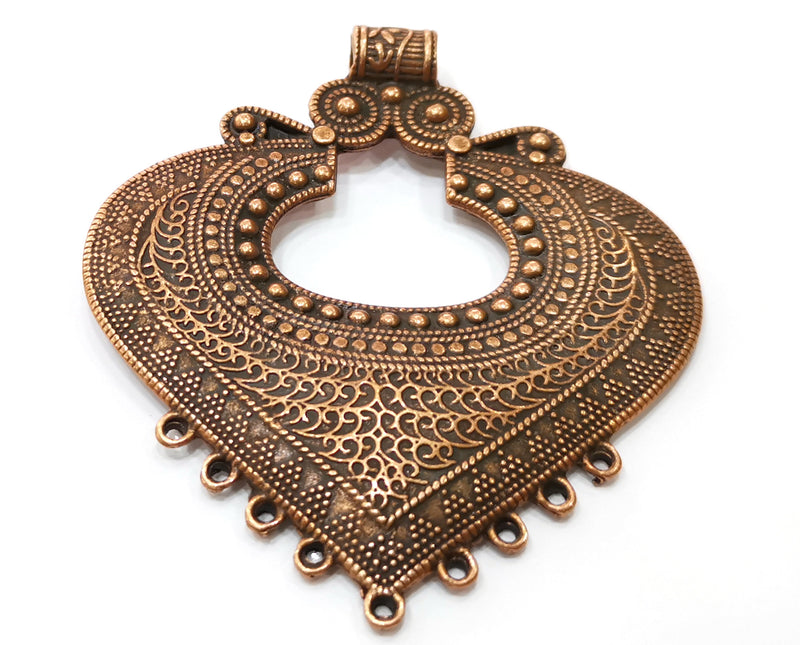 Antique Copper Large Pendant Antique Copper Plated Pendant (81x73mm) G17962
