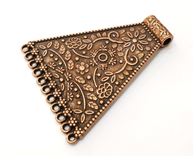 Antique Copper Large Pendant Antique Copper Plated Pendant (69x58mm) G17964