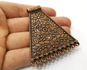 Antique Copper Large Pendant Antique Copper Plated Pendant (69x58mm) G17964