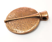 Antique Copper Large Pendant Antique Copper Plated Pendant (83x66mm) G17965