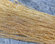 Shiny Gold Plated Chain , Link Chain 1 Meters - 3.2 ft.   (2 mm width)  G17969