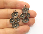 2 Reef Charms Antique Copper Plated Charms (34x18mm) G18479