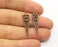 10 Copper Charms Antique Copper Plated Charms (28x9mm)  G18484