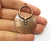 2 Copper Charms Antique Copper Plated Charms (52x36mm)  G18494