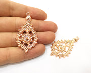 2 Rose Gold Charms Rose Gold Plated Charms (51x27mm) G18002