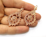 20 Rose Gold Charms Rose Gold Plated Charms (51x27mm) G18002