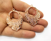 2 Rose Gold Charms Rose Gold Plated Charms (47x33mm) G18003