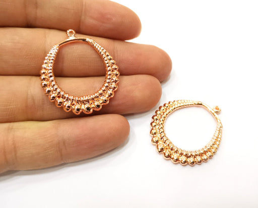 2 Rose Gold Charms Rose Gold Plated Charms (35x31mm) G18004