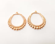 2 Rose Gold Charms Rose Gold Plated Charms (35x31mm) G18004