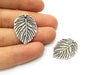 4 Leaf Charms Antique Silver Plated Charms (28x21mm)  G18008