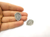 4 Leaf Charms Antique Silver Plated Charms (28x21mm)  G18008