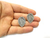4 Leaf Charms Antique Silver Plated Charms (28x21mm)  G18008