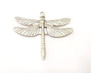 Dragonfly Pendant Large Pendant Antique Silver Plated Pendant (69x61mm)  G18016