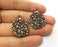 2 Copper Charms Antique Copper Plated Charms (30x23mm) G18514