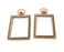 2 Copper Frame Charms Antique Copper Plated Charms (52x30mm) G18517
