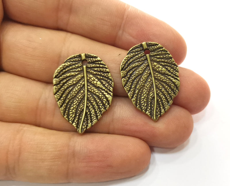 4 Leaf Charms Antique Bronze Plated Charms (28x21mm)  G18535