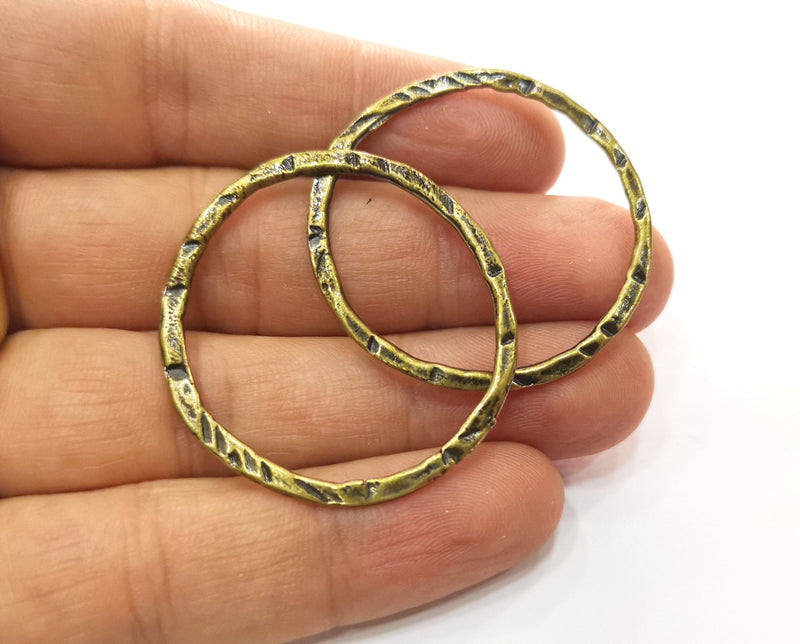 5  Antique Bronze Charms Antique Bronze Plated Charms (40mm) G18544