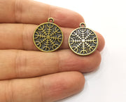 4 Antique Bronze Charms Antique Bronze Plated Charms (23x20mm) G18548