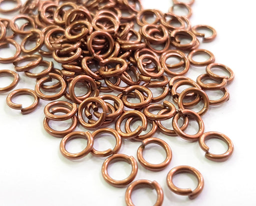 50 Antique Copper Brass Jumpring (7 mm) Strong jumpring  , 18 guage  G23772