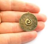 2 Antique Bronze Charms Antique Bronze Plated Charms (30mm)  G18549