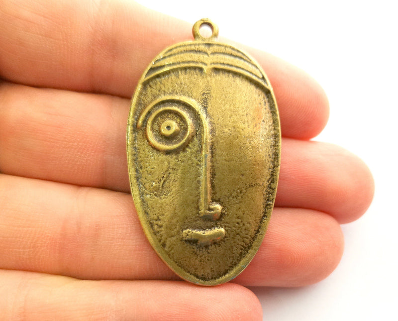 2 Antique Bronze Charms Antique Bronze Plated Charms (52x30mm)  G18550