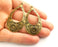 2 Antique Bronze Charms Antique Bronze Plated Charms (53x29mm)  G18557